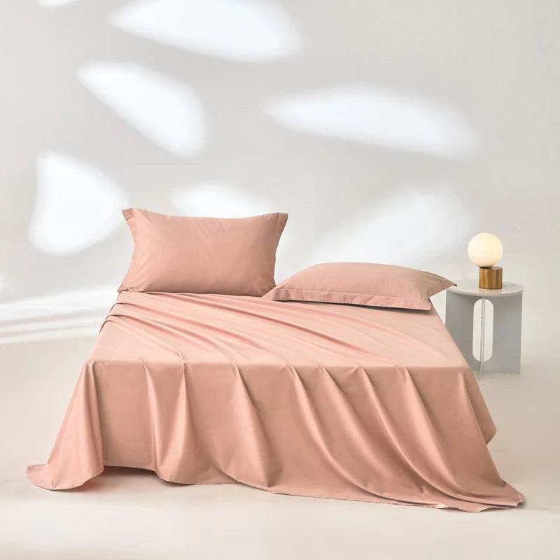 Organic 100% Egyptian Cotton Flat Sheet Solid Color Bed Sheets 800 Thread Count Bedding Sheet Bed Linen Single Queen King Size - Sleep Galleria - Sleep Galleria