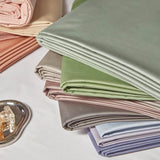 Organic 100% Egyptian Cotton Flat Sheet Solid Color Bed Sheets 800 Thread Count Bedding Sheet Bed Linen Single Queen King Size - Sleep Galleria - Sleep Galleria