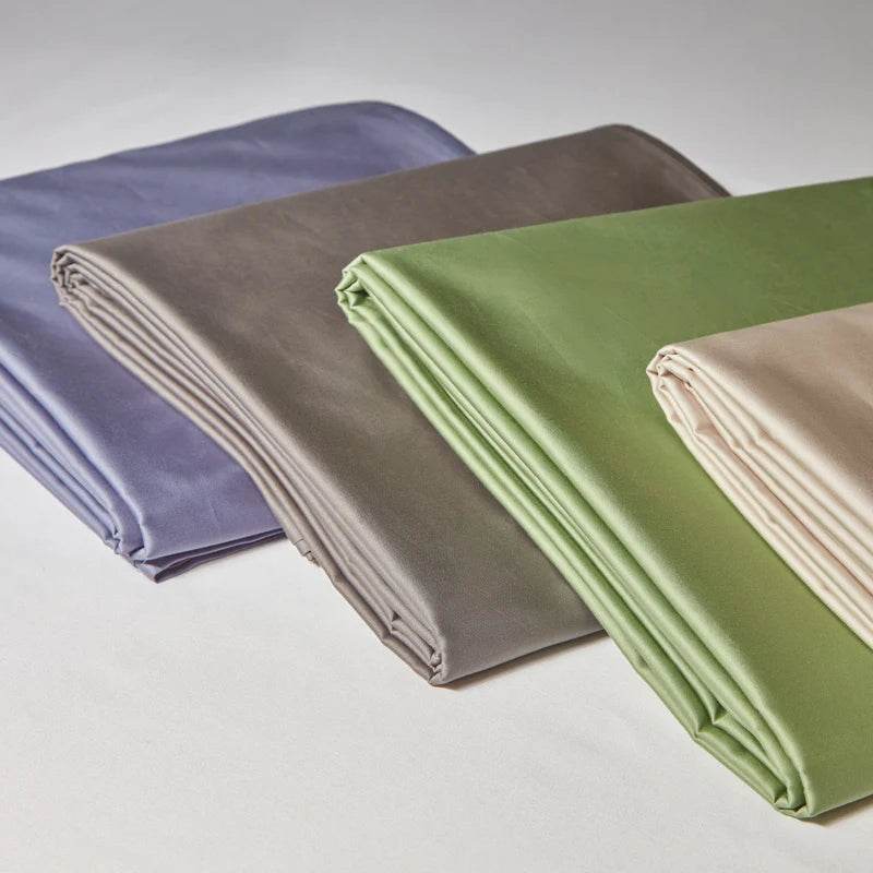 Organic 100% Egyptian Cotton Flat Sheet Solid Color Bed Sheets 800 Thread Count Bedding Sheet Bed Linen Single Queen King Size - Sleep Galleria - Sleep Galleria
