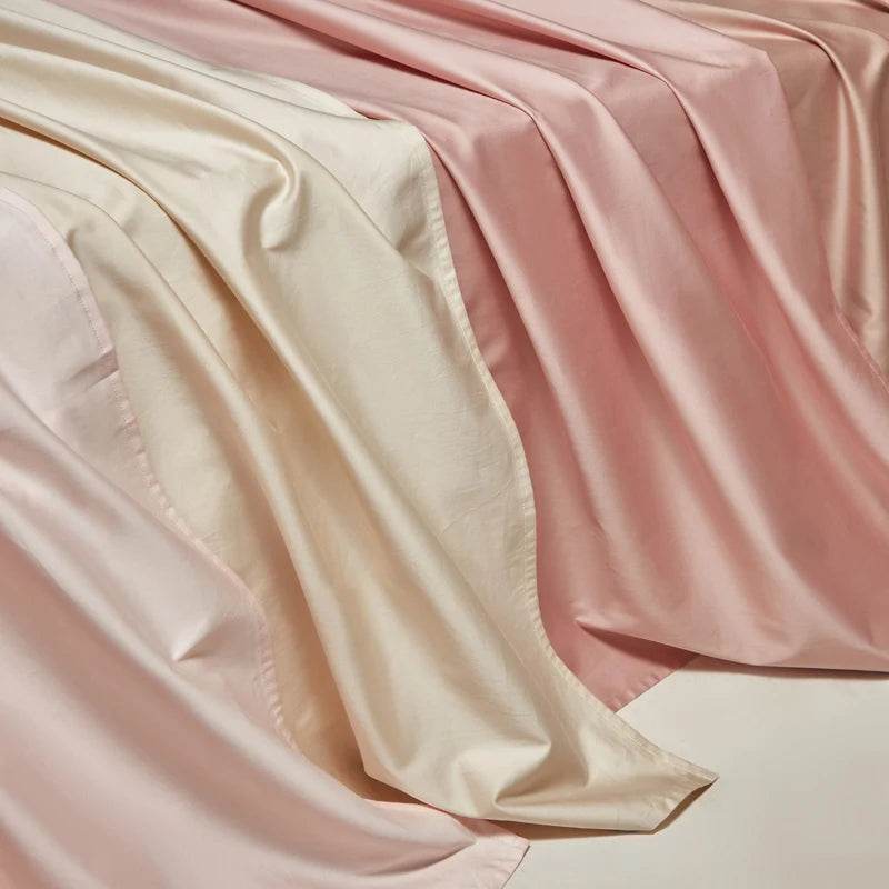 Organic 100% Egyptian Cotton Flat Sheet Solid Color Bed Sheets 800 Thread Count Bedding Sheet Bed Linen Single Queen King Size - Sleep Galleria - Sleep Galleria