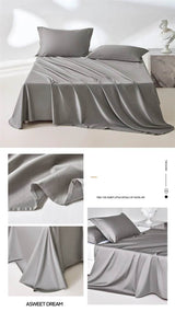 Organic 100% Egyptian Cotton Flat Sheet Solid Color Bed Sheets 800 Thread Count Bedding Sheet Bed Linen Single Queen King Size - Sleep Galleria - Sleep Galleria