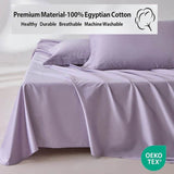 Organic 100% Egyptian Cotton Flat Sheet Solid Color Bed Sheets 800 Thread Count Bedding Sheet Bed Linen Single Queen King Size - Sleep Galleria - Sleep Galleria