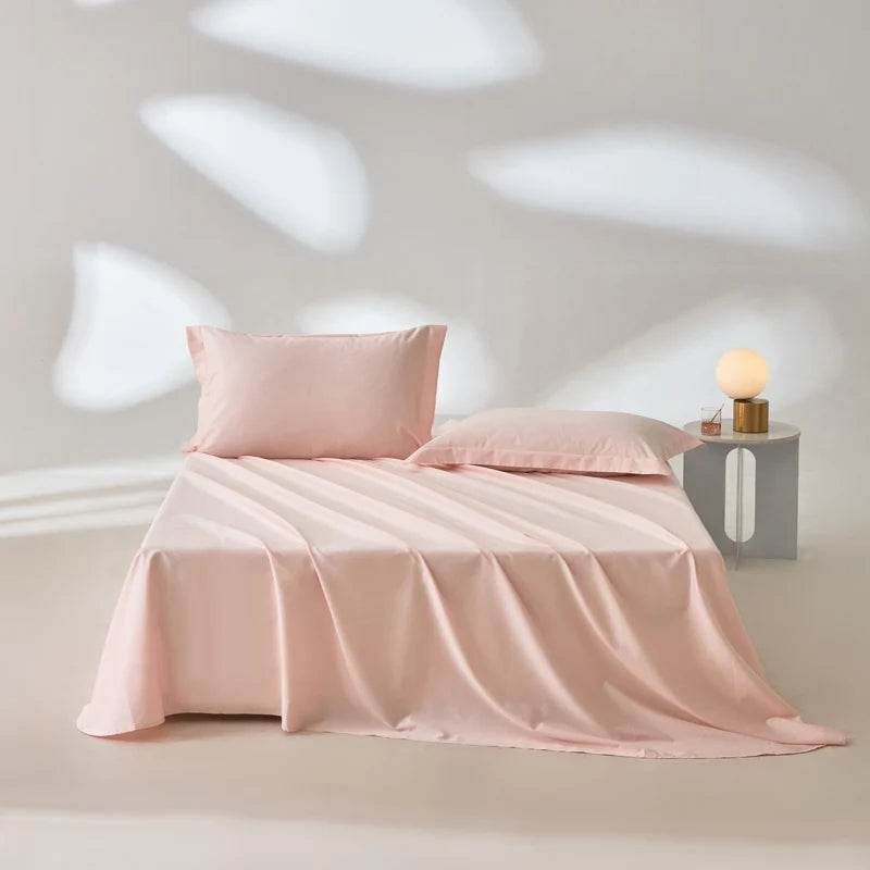 Organic 100% Egyptian Cotton Flat Sheet Solid Color Bed Sheets 800 Thread Count Bedding Sheet Bed Linen Single Queen King Size - Sleep Galleria - Sleep Galleria