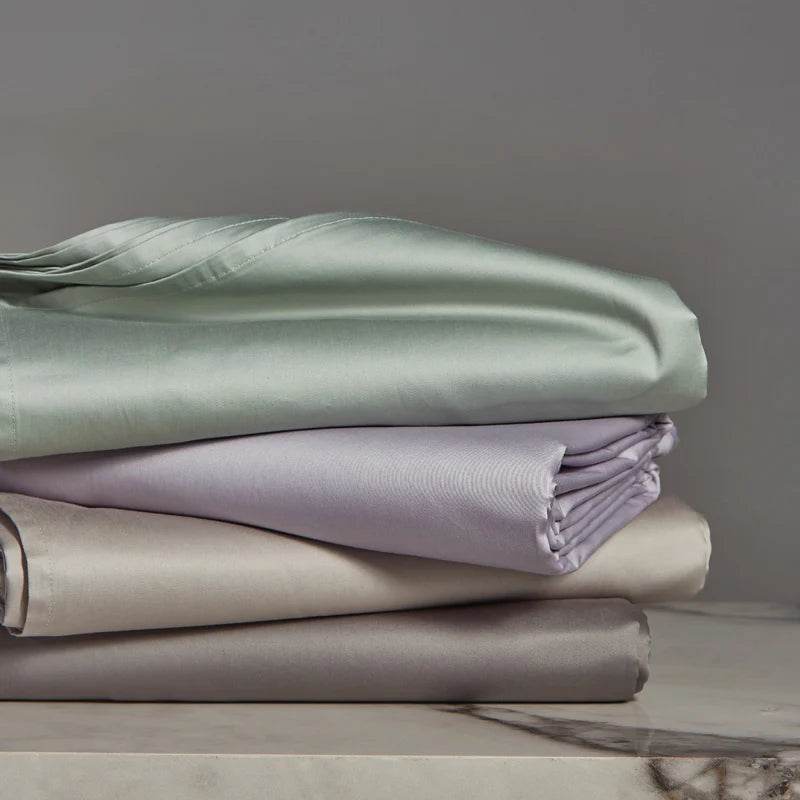 Organic 100% Egyptian Cotton Flat Sheet Solid Color Bed Sheets 800 Thread Count Bedding Sheet Bed Linen Single Queen King Size - Sleep Galleria - Sleep Galleria