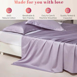 Organic 100% Egyptian Cotton Flat Sheet Solid Color Bed Sheets 800 Thread Count Bedding Sheet Bed Linen Single Queen King Size - Sleep Galleria - Sleep Galleria