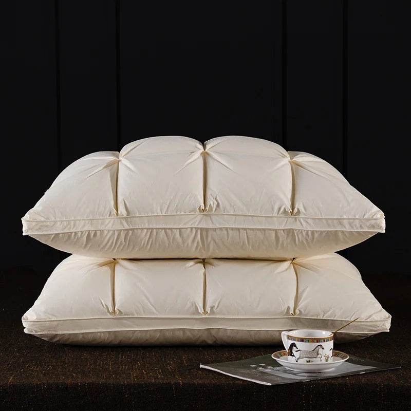 Pair Of Goose Down Feather Neck Pillows - Sleep Galleria