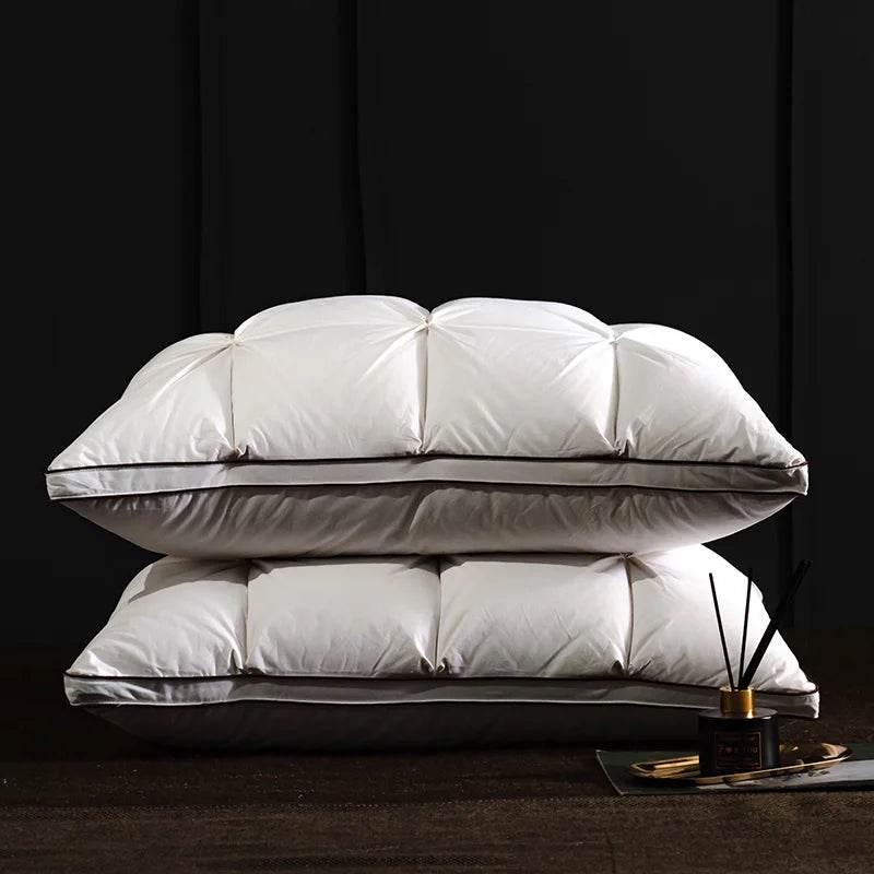Pair Of Goose Down Feather Neck Pillows - Sleep Galleria