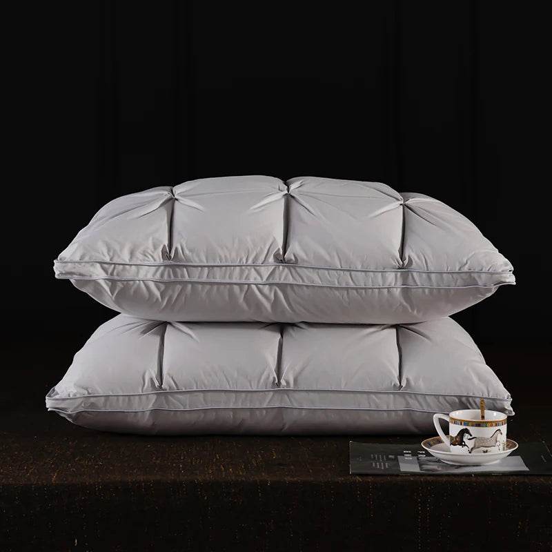Pair Of Goose Down Feather Neck Pillows - Sleep Galleria