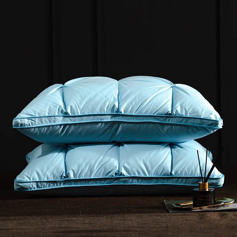 Pair Of Goose Down Feather Neck Pillows - Sleep Galleria