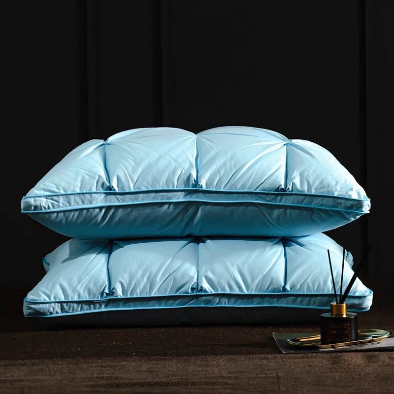 Pair Of Goose Down Feather Neck Pillows - Sleep Galleria