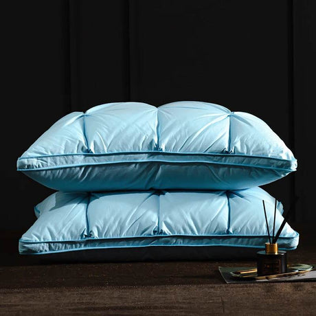 Pair Of Goose Down Feather Neck Pillows - Sleep Galleria - Sleep Galleria