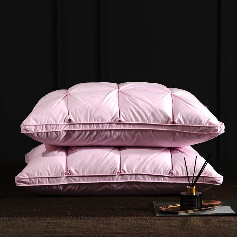 Pair Of Goose Down Feather Neck Pillows - Sleep Galleria