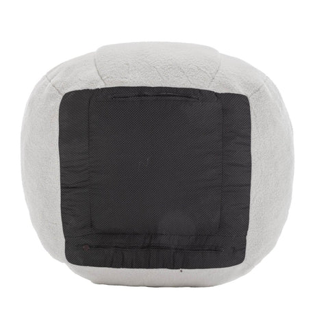 Plush White Teddy Foam Bean Bag Chair - Sleep Galleria - Sleep Galleria