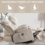 Power Lift Recliner Chair with Heat and Massage - Sleep Galleria