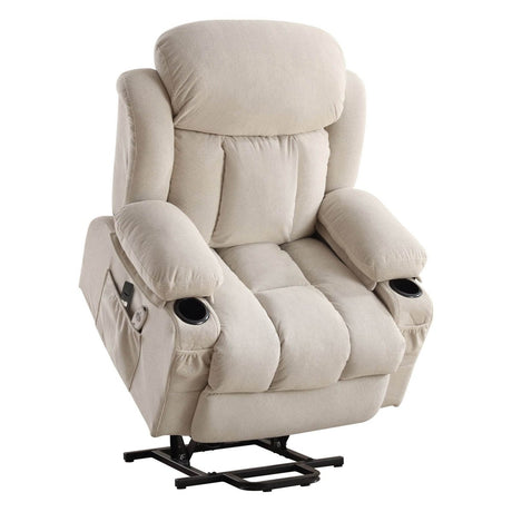 Power Lift Recliner Chair with Heat and Massage - Sleep Galleria - Sleep Galleria