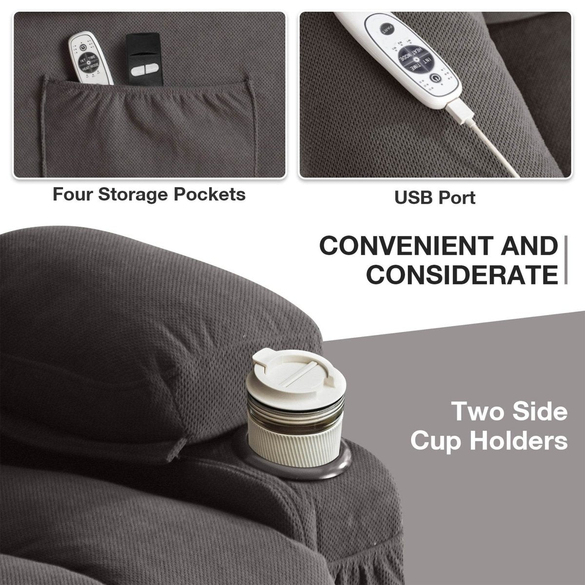 Power Lift Recliner Chair with Heat and Massage - Sleep Galleria
