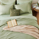 Queen Comforter Set - 7 Pieces Sage Green Soft Bed in a Bag Queen with Fitted Sheet, Flat Sheet, 2 Pillow Shams, and 2 Pillowca - Sleep Galleria - Sleep Galleria