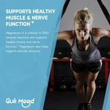 Quitmood Triple Magnesium Complex | 300mg of Magnesium Glycinate, Malate, & Citrate for Muscles, Nerves, & Energy | High Absorpt - Sleep Galleria - Sleep Galleria