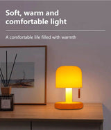 Rechargeable Mushroom Night Light Led Sunset Table Lamp USB Minimalist Desk Bedroom Bar Room Decoration Atmosphere Mood Light - Sleep Galleria - Sleep Galleria