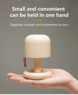 Rechargeable Mushroom Night Light Led Sunset Table Lamp USB Minimalist Desk Bedroom Bar Room Decoration Atmosphere Mood Light - Sleep Galleria - Sleep Galleria