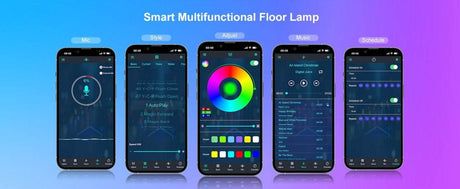 Smart RGB Dream Color Floor Lamp LED Soft eye Protection Dimmable APP Controlled Mood Lamp For Living Room Bedroom Clubs Decor - Sleep Galleria