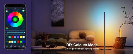 Smart RGB Dream Color Floor Lamp LED Soft eye Protection Dimmable APP Controlled Mood Lamp For Living Room Bedroom Clubs Decor - Sleep Galleria