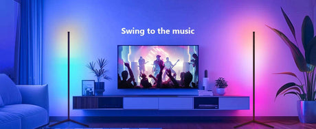 Smart RGB Dream Color Floor Lamp LED Soft eye Protection Dimmable APP Controlled Mood Lamp For Living Room Bedroom Clubs Decor - Sleep Galleria