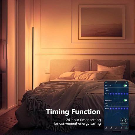 Smart RGB Dream Color Floor Lamp LED Soft eye Protection Dimmable APP Controlled Mood Lamp For Living Room Bedroom Clubs Decor - Sleep Galleria
