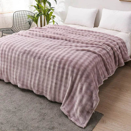 Solid Color Flannel Rabbit Fur Blanket Nap Cover Blanket Soft Sofa Blanket Coral Fleece Cover For Bedroom Manufacturer Wholesale - Sleep Galleria