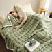 Solid Color Flannel Rabbit Fur Blanket Nap Cover Blanket Soft Sofa Blanket Coral Fleece Cover For Bedroom Manufacturer Wholesale - Sleep Galleria
