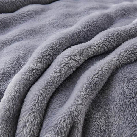 Solid Color Flannel Rabbit Fur Blanket Nap Cover Blanket Soft Sofa Blanket Coral Fleece Cover For Bedroom Manufacturer Wholesale - Sleep Galleria
