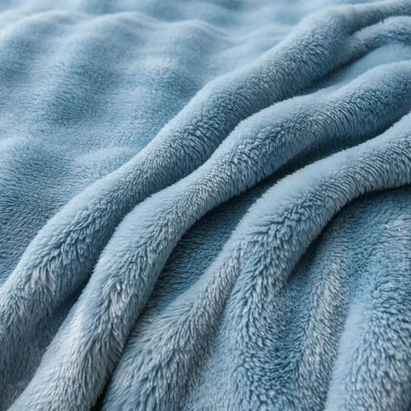 Solid Color Flannel Rabbit Fur Blanket Nap Cover Blanket Soft Sofa Blanket Coral Fleece Cover For Bedroom Manufacturer Wholesale - Sleep Galleria