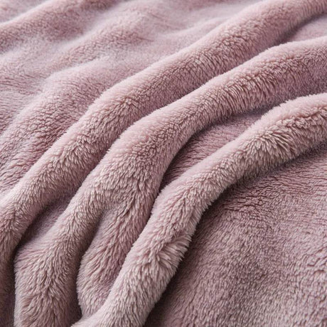Solid Color Flannel Rabbit Fur Blanket Nap Cover Blanket Soft Sofa Blanket Coral Fleece Cover For Bedroom Manufacturer Wholesale - Sleep Galleria