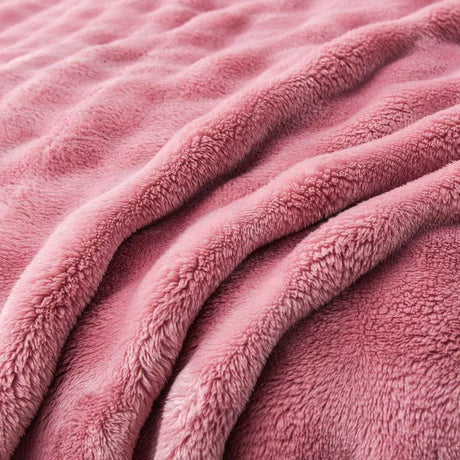 Solid Color Flannel Rabbit Fur Blanket Nap Cover Blanket Soft Sofa Blanket Coral Fleece Cover For Bedroom Manufacturer Wholesale - Sleep Galleria