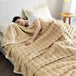 Solid Color Flannel Rabbit Fur Blanket Nap Cover Blanket Soft Sofa Blanket Coral Fleece Cover For Bedroom Manufacturer Wholesale - Sleep Galleria