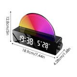 Wake Up Light Sunrise Alarm Clock Wake-up Atmosphere Night Light Smart Alarm Clock Alarm Clocks For Bedrooms Multi-Color Display - Sleep Galleria