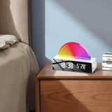 Wake Up Light Sunrise Alarm Clock Wake-up Atmosphere Night Light Smart Alarm Clock Alarm Clocks For Bedrooms Multi-Color Display - Sleep Galleria