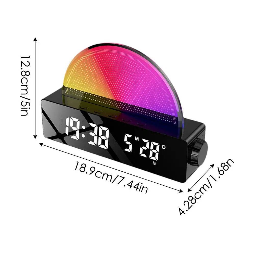 Wake Up Light Sunrise Alarm Clock Wake-up Atmosphere Night Light Smart Alarm Clock Alarm Clocks For Bedrooms Multi-Color Display - Sleep Galleria