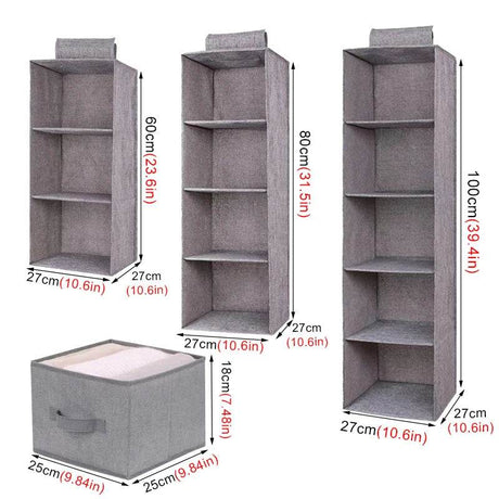 Wardrobe Hanging Storage Bag Interlayer Drawer Type Clothes Clothes Organizer Collapsible Storage Shelves Closet Organizer - Sleep Galleria
