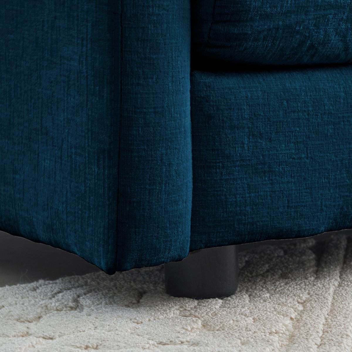 2 - Piece Blue Chenille Upholstered Loveseat And Chair Set - Slumberine - Sleep Galleria