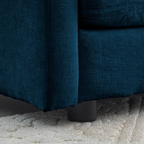 2 - Piece Blue Chenille Upholstered Loveseat And Chair Set - Slumberine - Sleep Galleria