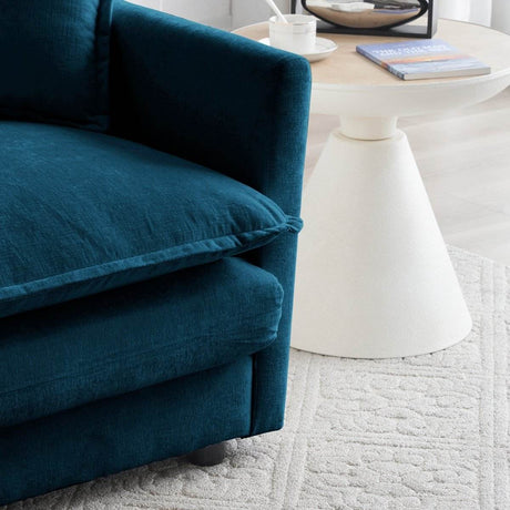 2 - Piece Blue Chenille Upholstered Loveseat And Chair Set - Slumberine - Sleep Galleria