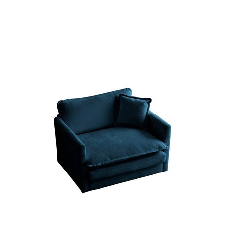 2 - Piece Blue Chenille Upholstered Loveseat And Chair Set - Slumberine - Sleep Galleria