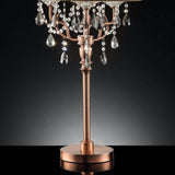 35 - Inch Crystal Accent Metal Table Lamp - Slumberine - Sleep Galleria
