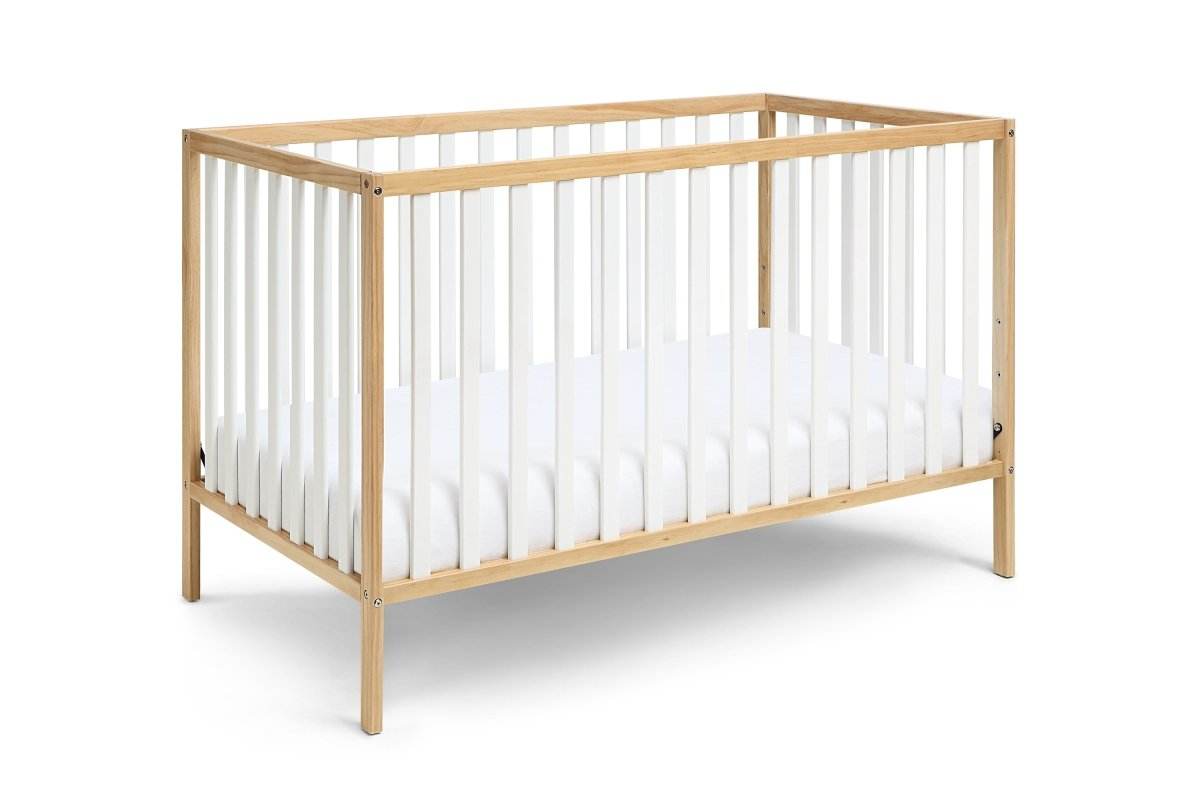 Convertible Two-Tone Solid Wood Island Crib - Sleep Galleria