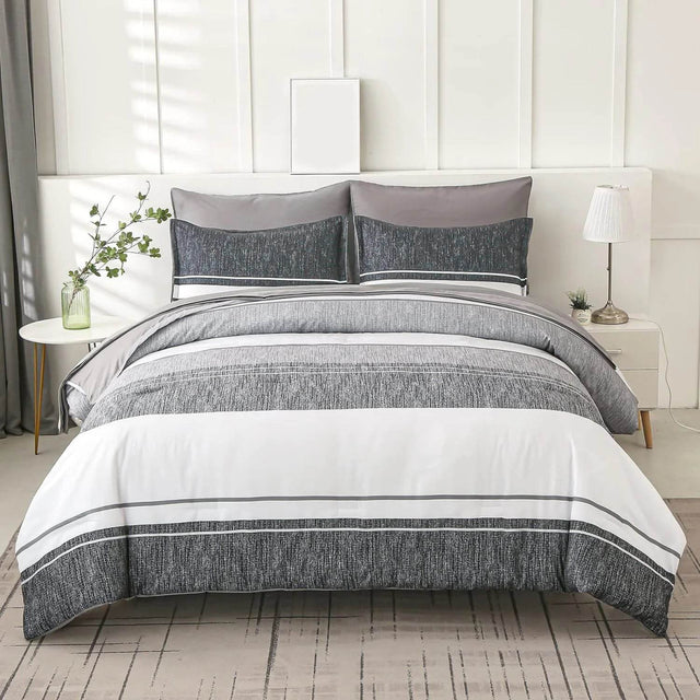 Extra Soft Striped Microfiber Bedding Comforter Set - Slumberine - Sleep Galleria