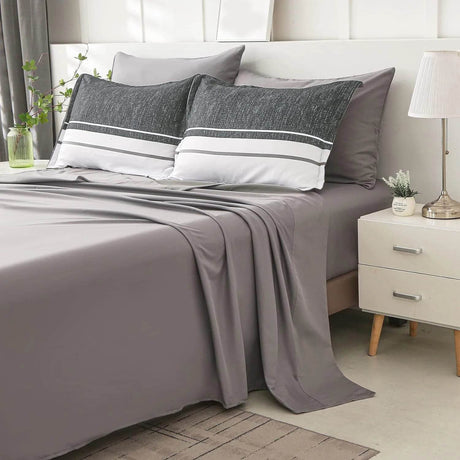 Extra Soft Striped Microfiber Bedding Comforter Set - Slumberine - Sleep Galleria