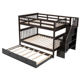 Full Over Full Stairway Bunk Bed With Twin Trundle - Slumberine - Sleep Galleria