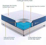 Hybrid Pocket Spring Memory Foam Mattress - Sleep Galleria