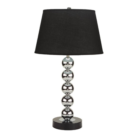 Modern Black Silver Sphere Design Table Lamp - Slumberine - Sleep Galleria